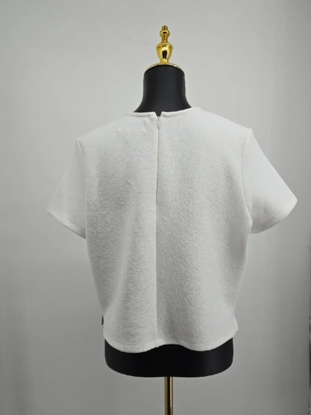 Nordstrom Rack White Textured Tee Size L - Picture 4 of 8